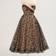 Evening dress worn by Princess Margaret; black lace by Norman Hartnell, 1953